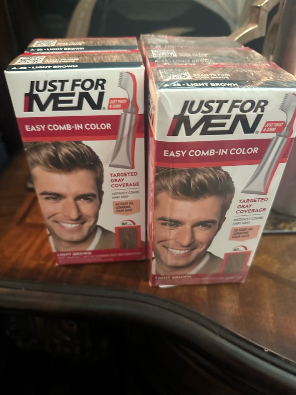Just For Men - Set of 5 boxes - Easy Comb-In Color — Light Brown